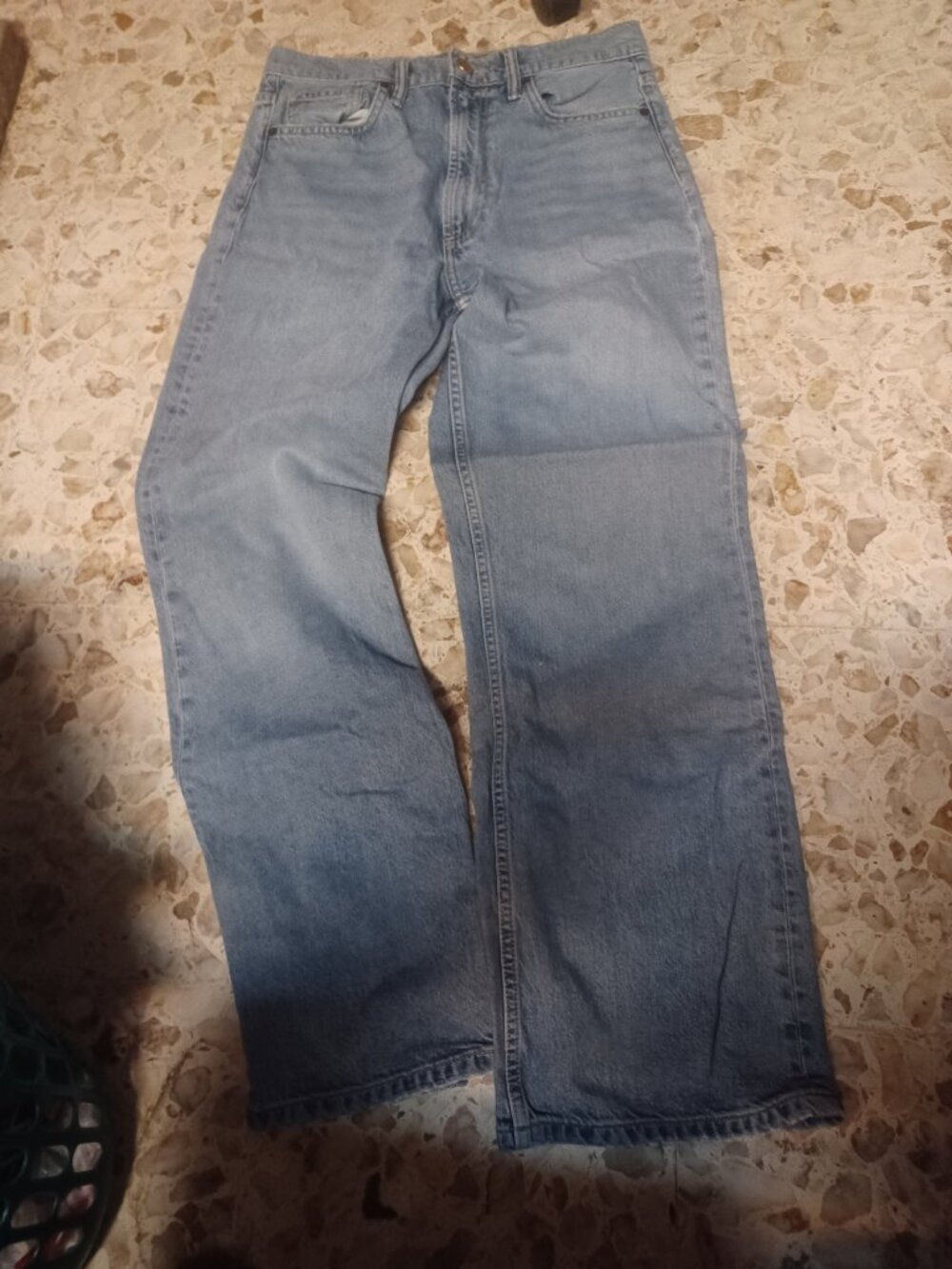 All Saints Men's Blue Jeans Relaxed Fit W27